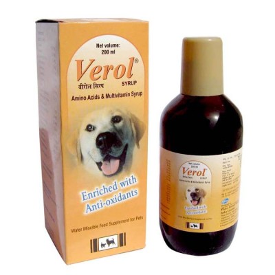 Cadila Verol Syrup 200ml Feeding Supplement For Dog